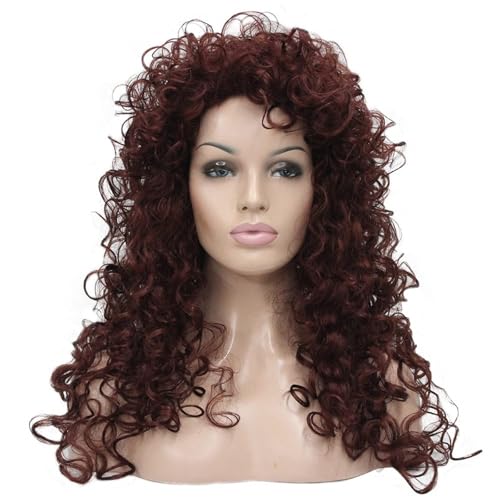 Natural Afro Gekinky Lockige Synthetische Perücken Haarstück Mit Atmungsaktivem Netzdesign Bequeme Tragen Afrikanischer Frauen Headcover Long Curly Perücken Haarstück von NPXUAMTJ