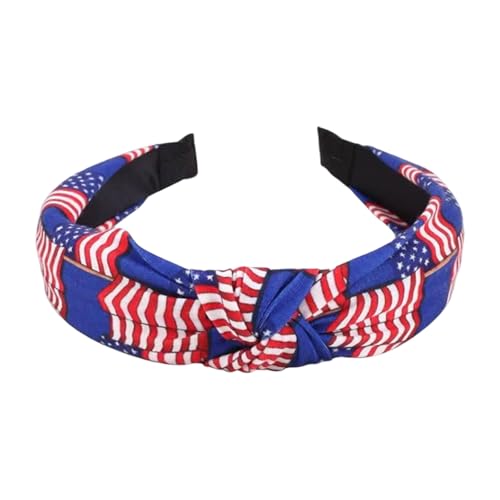 Patriotische Frauen Stirnbänder Sternflagge Design Rot Weiß Blau Sterne Haar Dekore Für 4. Juli Feier Accessoire Verstellbare Patriotische Stoffstoffbänder von NPXUAMTJ