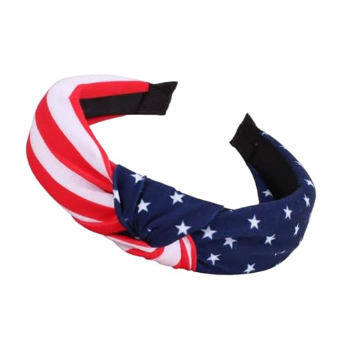 Patriotische Frauen Stirnbänder Sternflagge Design Rot Weiß Blau Sterne Haar Dekore Für 4. Juli Feier Accessoire Verstellbare Patriotische Stoffstoffbänder von NPXUAMTJ