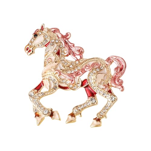 Polished Horse Form Legierung Pin Elegantes Geschenk Für Chinesische Neujahrsfeier Und Bekleidung Akzentlegierung Tierbrosche von NPXUAMTJ