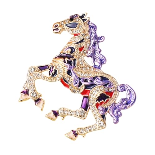 Polished Horse Form Legierung Pin Elegantes Geschenk Für Chinesische Neujahrsfeier Und Bekleidung Akzentlegierung Tierbrosche von NPXUAMTJ