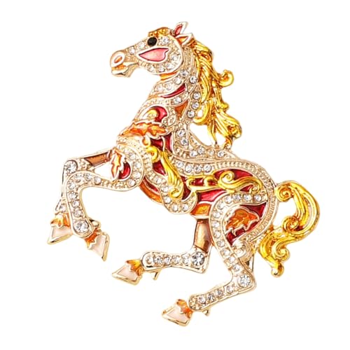 Polished Horse Form Legierung Pin Elegantes Geschenk Für Chinesische Neujahrsfeier Und Bekleidung Akzentlegierung Tierbrosche von NPXUAMTJ