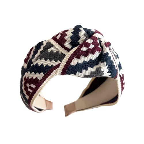 Praktische Elastische Stirnbänder Bestickte Florale Spitze Breites Band Vierfan Zierhaarband Atmungsbezogene Haarzubehör Für Frauen Casual & Prom Hair Accessoires von NPXUAMTJ
