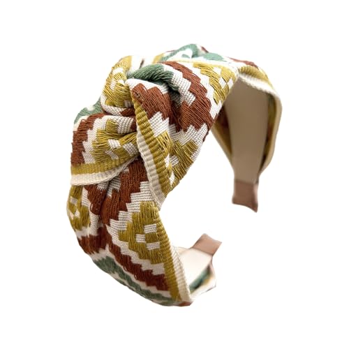 Praktische Elastische Stirnbänder Bestickte Florale Spitze Breites Band Vierfan Zierhaarband Atmungsbezogene Haarzubehör Für Frauen Casual & Prom Hair Accessoires von NPXUAMTJ