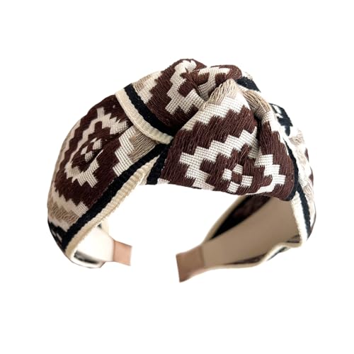 Praktische Elastische Stirnbänder Bestickte Florale Spitze Breites Band Vierfan Zierhaarband Atmungsbezogene Haarzubehör Für Frauen Casual & Prom Hair Accessoires von NPXUAMTJ
