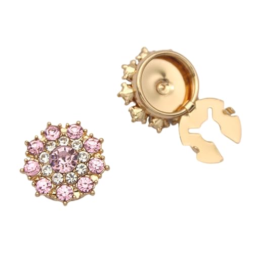 Premium Business Kleidung Accessoire Crystal Embedded Shirt Schmuck Für Abends Anlässe Easy Clasp Hemd Manschettenknöpfe von NPXUAMTJ