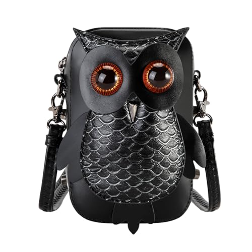 Retro Medieval Owl Designs Crossbody Bag Für Mädchen Modische PU Leder Umhängetaschen Telefontasche Für Tägliche Reise von NPXUAMTJ