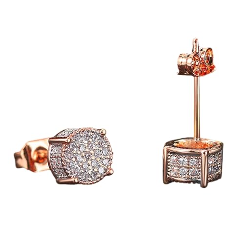 Schimmernde Runde Ohrstifte Schillernde Kupfertextur Ohrringe Stilvoller Ohrschmuck Für Jeden Anlass Mode Liebhaber Funkeln von NPXUAMTJ