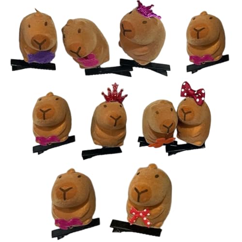 Schöne Capybaras Haarnadel Verblütten Stehende Tierclips Beliebt Und Bequem Für Kinder Und Erwachsene Haardekorte von NPXUAMTJ