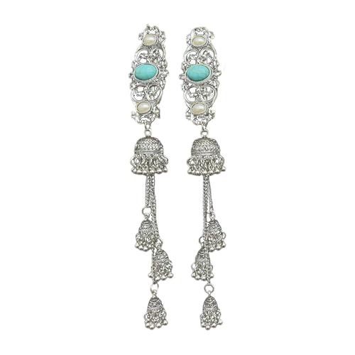 Stilvolle Mongolische Leichtmetallhaarclip Mit Quasten Und Strasssteinen Für Frauen Die Ethnische Und Retro Stile Lieben von NPXUAMTJ