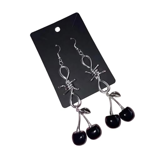 Süße Kirschenohrringe Mode Baumelnde Schmuck Multifauntal Accessoire Ohrschmuck Für Sammeln Und Tägliche Tragen Eleganter Ohrringe von NPXUAMTJ