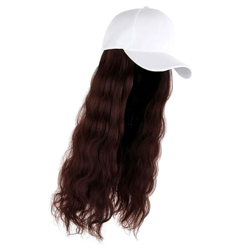 Synthetische Lockige Perücken Haare Baseballhut Mit Atmungsaktiven Futter Natürliche Aussehen Haarteife Kopfbedeckung Für Frauen Täglich Tragen Hitzebeständige Synthetische Faserperücken von NPXUAMTJ