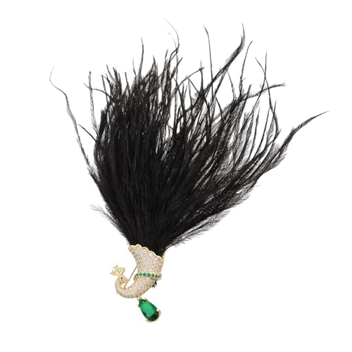 Tragbare Legierungspfäks Brosche Realistische Alltägliche Elegante Frauen Mode Accessoire Pfauen Federn von NPXUAMTJ