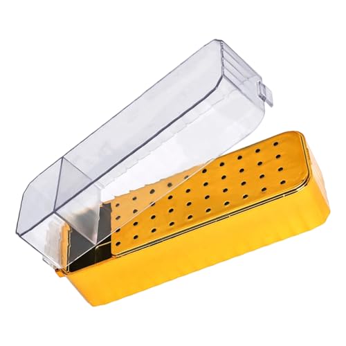 Tragbare Maniküre Drill Bithalter Fall 40Slot Sichtbare Organisation Durabilität Aufbewahrungsbox Benutzerfreundlicher Design Nagelbohrer Bit Speicher Organizer Box von NPXUAMTJ