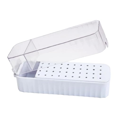 Tragbare Maniküre Drill Bithalter Fall 40Slot Sichtbare Organisation Durabilität Aufbewahrungsbox Benutzerfreundlicher Design Nagelbohrer Bit Speicher Organizer Box von NPXUAMTJ