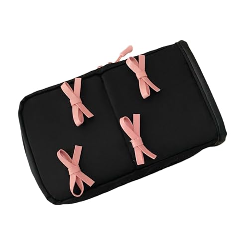 Tragbares Make Up Mit Dekorativen Bögen Großer Kapazität Mode Kosmetischer Pinselhalter Für Frauen Und Mädchen Für Frauen Reisen Essentielle Make Up Tasche von NPXUAMTJ