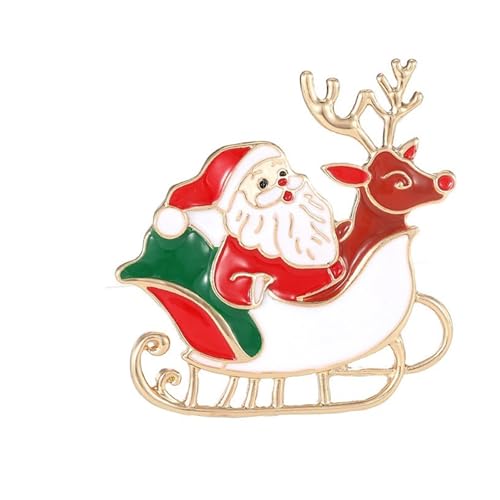 Weihnachtsmotiven Santa Brosche Alloy Metal Accessoire Mit Sicherheitsnadel Backing Perfekt Für Festliche Kleidung Und Geschenk Die Sichere Schließbrosche Verleihen von NPXUAMTJ