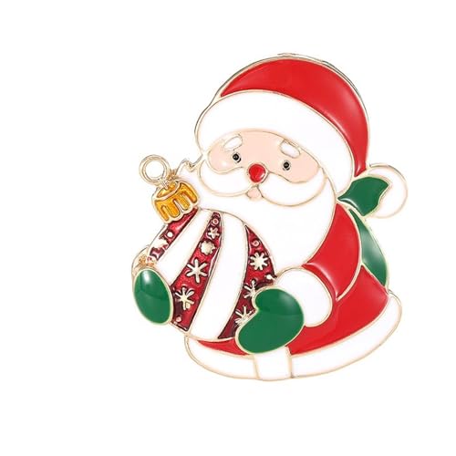 Weihnachtsmotiven Santa Brosche Alloy Metal Accessoire Mit Sicherheitsnadel Backing Perfekt Für Festliche Kleidung Und Geschenk Die Sichere Schließbrosche Verleihen von NPXUAMTJ