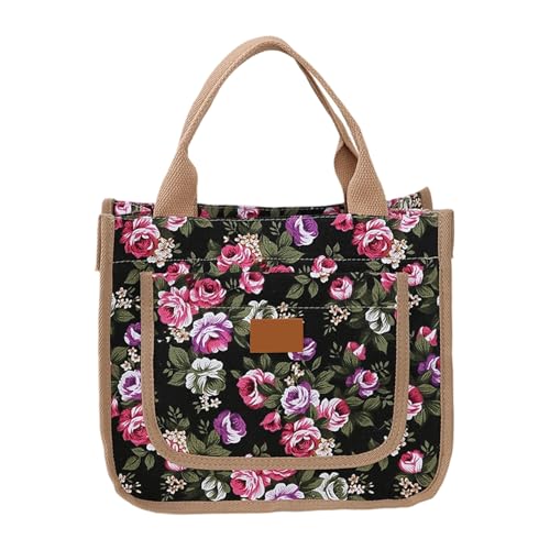 NPXUAMTJ Wiederverwendbares Stoffeinkaufstasche Geräumige Innenraum Leichtes Design Handtasche Aufbewahrungstaschen Für Reisebotten Gegenstände Leinwandtasche von NPXUAMTJ