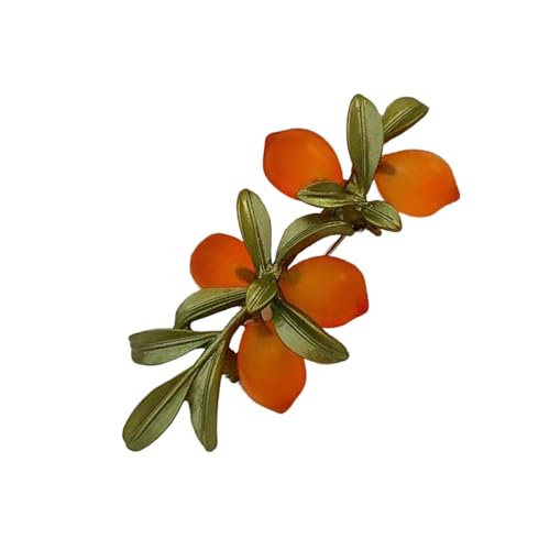 Zarte Zitrusglaskristallbrosche Mit Kompliziertem Schnitzen Perfekt Für Professionelle Kleidung Und Kunstausstellungen Einzigartige Gla Brosche Kunstausstellung Schmuck von NPXUAMTJ