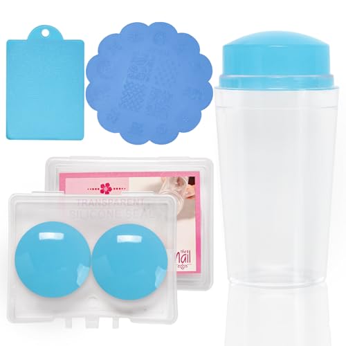 4 Teile/satz Silikon Nägel Stempel Set Französisch Spitze Nägel Stempel Gelee Stempel Mit Schaber Nägel Kunst Vorlage Werkzeug Für Frau von NPYQ