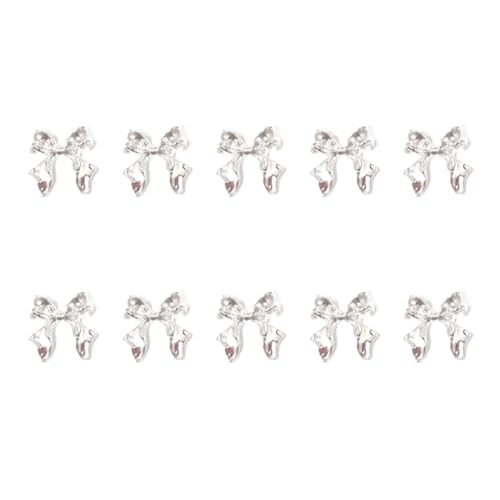 Legierung Nägel Kunst Nieten 3D Schleifen Nägel Kunst Charm Nägel Kunst Abziehbilder Schleifen Nägel Nägel Kunstbedarf Für Frauen von NPYQ