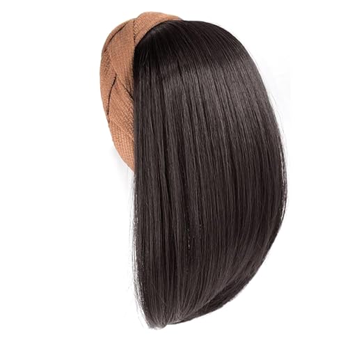 Perücken Hairpiece Synthetic Faser Perücken Natürliche Aussehen Frauen Hoher Schädelhaarerweiterung Mit Haarhoop Für Schnelle Frisur von NPYQ