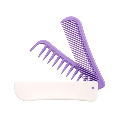 Reisgrößenklappkamm Mit Breiten Zähnen Für Frauen Langes Kurzes Lockiges Haar Unisex Friseurakmesorien von NPYQ