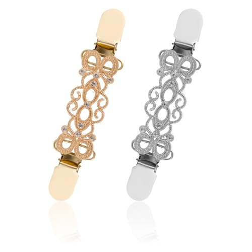 2 Stück Kleiderclips, Kleiderclips Elegante Cinch-Clips für den Rücken Taillenmieder-Clip Pullover-Clips Cardigan-Kragenclips für Frauen Mädchen-Dekor, verhindern das Abrutschen der Kleidung 2 Stück Kleiderclips, Kleiderclips Elegante Cinch-Clips für den Rücken Taillenmieder-Clip Pullover-Clips Cardigan-Kragenclips für Frauen Mädchen-Dekor, verhindern das Abrutschen der Kleidung von NQEUEPN
