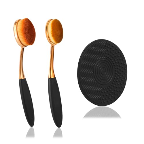 3stk Sonnenschutz-Applikator-Set, Sonnenlotion-Applikator Sonnencreme-Pinsel Sonnenschutzpinsel mit Reinigungsmatte Reisegröße Sonnenschutz-Applikator für Kinder Erwachsene Familien von NQEUEPN