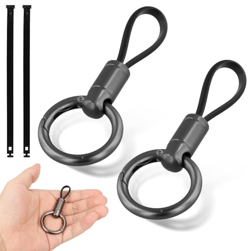 NQEUEPN 2 Autoschlüssel Schlüsselanhänger, Schlüsselanhänger Halter Schlüsselanhänger Karabiner für Auto Multifunktionaler Autoschlüsselanhänger Car Key Ring für Männer Frau von NQEUEPN