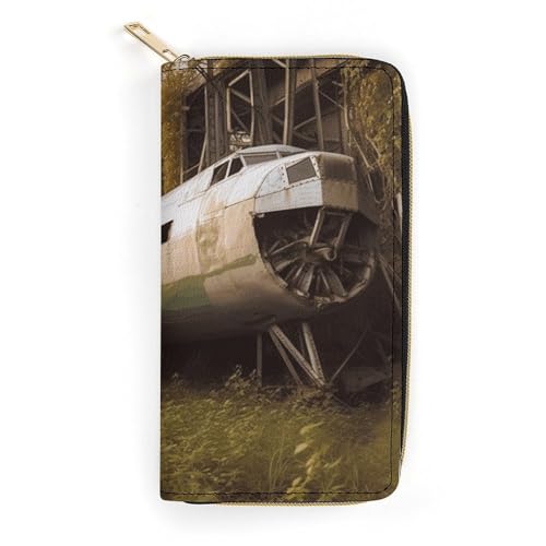 NQHJT Damen-Geldbörse aus Leder mit mehreren Fächern, ultradünn, mit Reißverschlussfach für Arbeit, Einkaufen, Stil, 19,7 x 10,5 cm, Stil:, 19.7x10.5cm von NQHJT