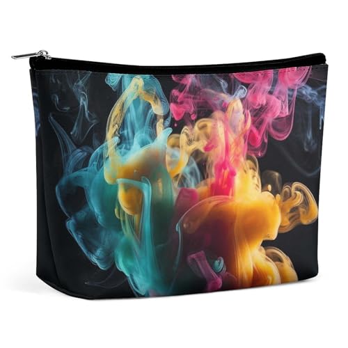 NQLYUT Make-up-Tasche, tragbare Kosmetiktasche, "I Love Penguins", Kulturbeutel, Make-up-Organizer, große Kapazität, Reißverschluss-Tasche, Reise-Kulturbeutel für Damen und Herren, Im Wasser von NQLYUT