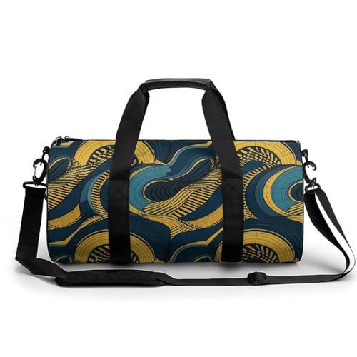 Sporttasche Orange Slices Seesack für Herren und Damen, Übernachtungstasche mit Schuhfach, Workout-Taschen, Gelbes und blaues Muster, 17.7in/9in/9in, Art déco Sporttasche Orange Slices Seesack für Herren und Damen, Übernachtungstasche mit Schuhfach, Workout-Taschen, Gelbes und blaues Muster, 17.7in/9in/9in, Art déco von NQLYUT