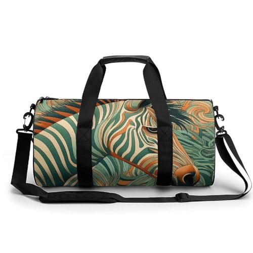 Sporttasche mit Hundefoto für Männer und Frauen, Übernachtungstasche mit Schuhfach, Workout-Taschen, Grünes dekoratives Muster, 17.7in/9in/9in, Art déco Sporttasche mit Hundefoto für Männer und Frauen, Übernachtungstasche mit Schuhfach, Workout-Taschen, Grünes dekoratives Muster, 17.7in/9in/9in, Art déco von NQLYUT