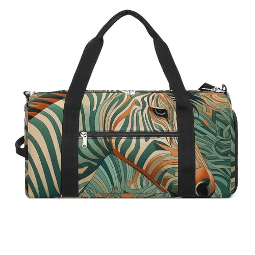 Sporttasche mit kleinem Hundemuster, Seesack für Männer und Frauen, Übernachtungstasche mit Schuhfach, Workout-Taschen, Grünes dekoratives Muster, Einheitsgröße, Art déco Sporttasche mit kleinem Hundemuster, Seesack für Männer und Frauen, Übernachtungstasche mit Schuhfach, Workout-Taschen, Grünes dekoratives Muster, Einheitsgröße, Art déco von NQLYUT