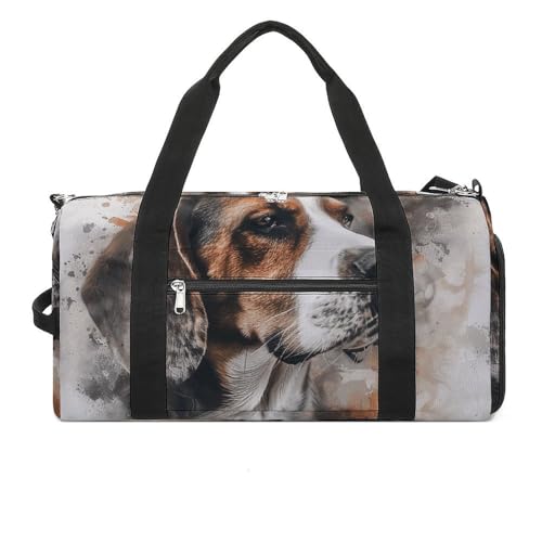 Sporttasche mit kleinem Hundemuster, Seesack für Männer und Frauen, Übernachtungstasche mit Schuhfach, Workout-Taschen, Kleines Hundemuster, Einheitsgröße, Art déco Sporttasche mit kleinem Hundemuster, Seesack für Männer und Frauen, Übernachtungstasche mit Schuhfach, Workout-Taschen, Kleines Hundemuster, Einheitsgröße, Art déco von NQLYUT