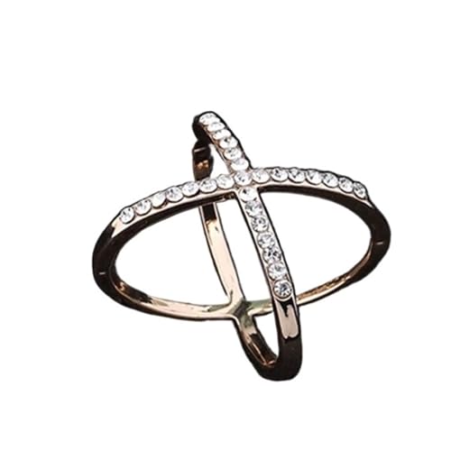 NRBMZYEN Kreuz-Brosche für Damen, Schal, Schnalle, Brosche für Damen, quadratisch, Metallring, Kleidungszubehör (Stil 11) von NRBMZYEN