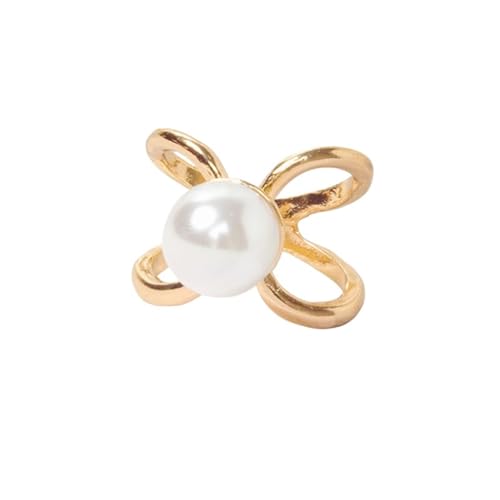 NRBMZYEN Kreuz-Schal-Clip, Seidenschal, Schnalle, Kreuz-Broschen, Damen-Schalring, Clip, Schals, Modeschmuck (Stil 1) von NRBMZYEN