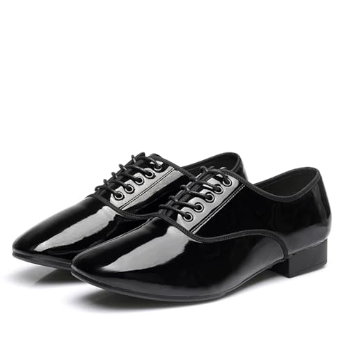 NRBMZYEN Latein Tanzschuhe Herren Herren Lederschuhe Herren Latein Tanzschuhe Modern Dance Hall Tango Kinder Mann Tanzschuhe 38-45, Helle Fellunterseite, 42 von NRBMZYEN