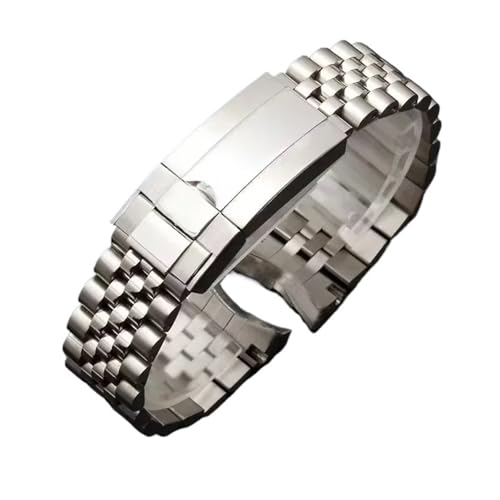NRERDMT Kompatibel mit Rolex Sub GMT Yacht Daytona Herren Uhrenarmband Luxusarmband Mod Teile Ersatzzubehör Jubilee Uhrenarmband 20mm von NRERDMT