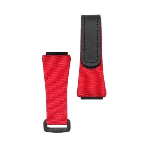 NRERDMT Nylon-Armband kompatibel mit Richard Mille RM011 RM3502 RM056 Canvas-Uhrenarmband Armbanduhren Band Herren-Uhrenarmband(Red black) von NRERDMT