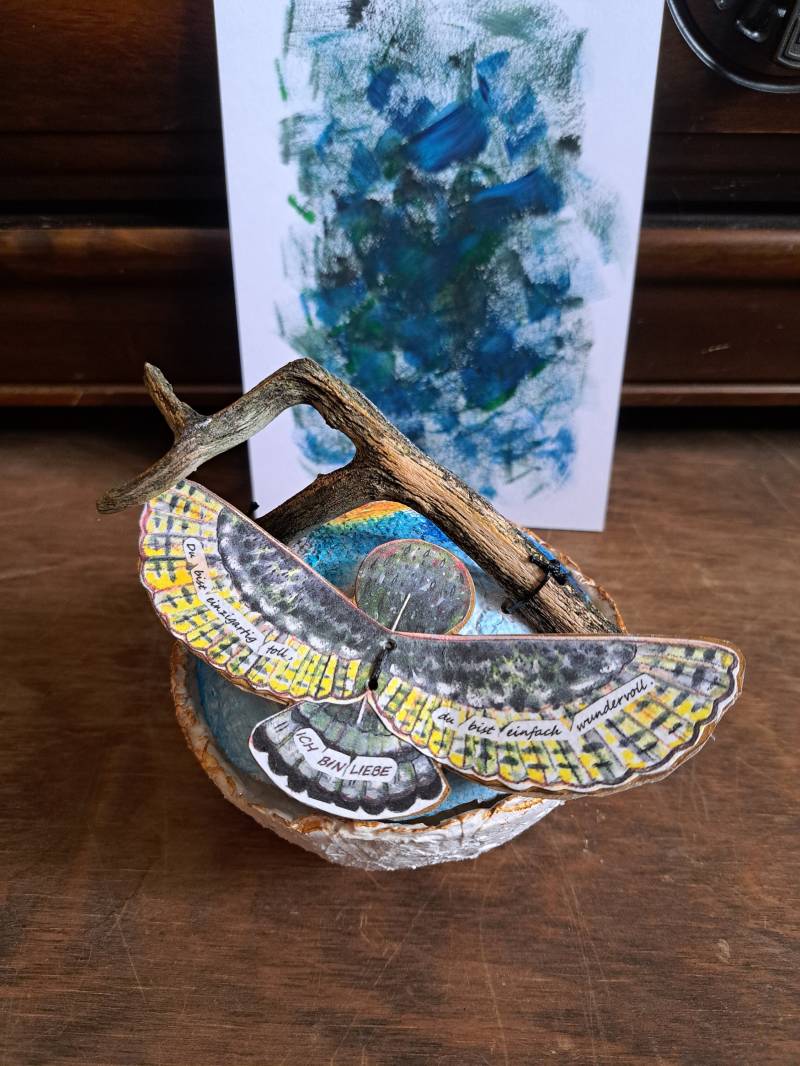 Eule.owl.schale.vogelfreunde. Deko Schale.kunst Und Recycling.einzelstück.handgemachte Papierschale. Eule. Liebe. Kunst.natur von NRSeelenhoelzer