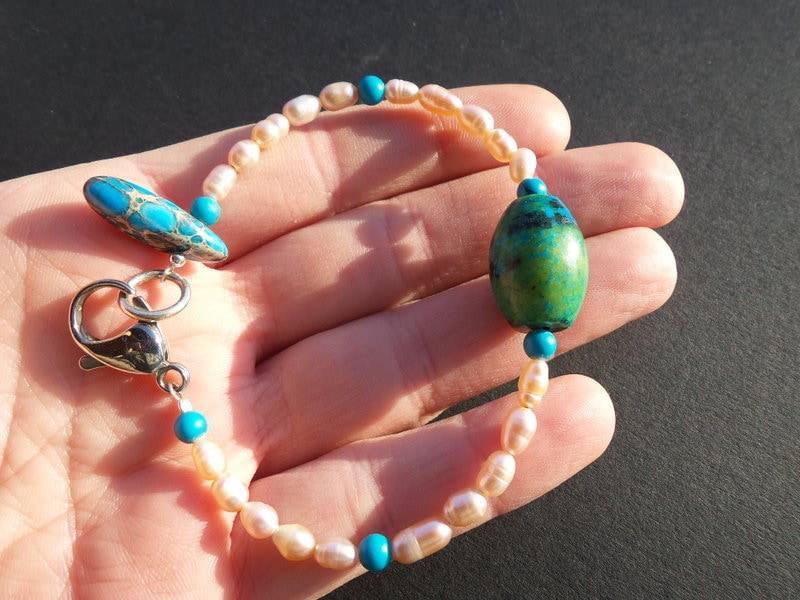 Paradiso - Armband Mit Edelsteinen & Perlen von NRSeelenhoelzer