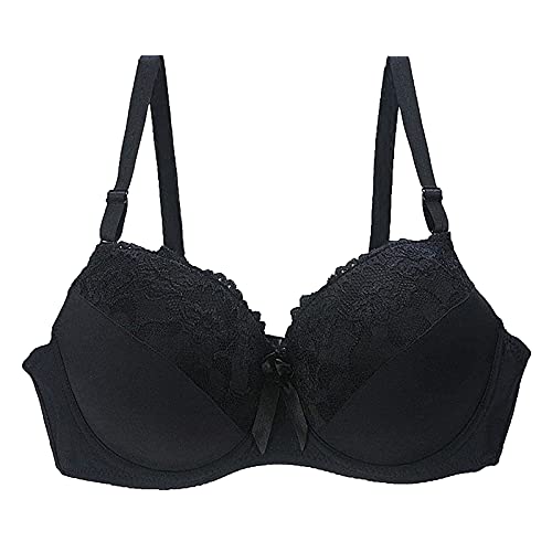 Bhs Frauen Große Größe Push Up Triangel Spitzen BH ohne Bügel Nahtlos Komfort Bralette Reizvolle Unterwäsche Bh Sexy Push Up Bh Ohne Bügel Gepolstert Vorderverschluss Bh Ohne Träger Ohne Bügel von NRTOTI