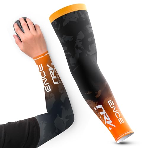 NRV Arm Sleeve - ENCE Esport - Gaming Kompressionsmanschette für Esport - Atmungsaktives, langlebiges und flexibles Design - Rainbow Six Siege & Counter Strike Teams (Orange, XL) von NRV