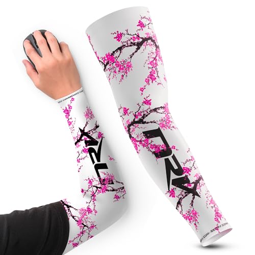 NRV Gaming-Kompressionsmanschette (Edition Sakura) – verbesserte eSport-Leistung mit japanischem Stil – von Profis entwickelt – langlebig, atmungsaktiv und reibungsfrei, Rosa, X-Large von NRV