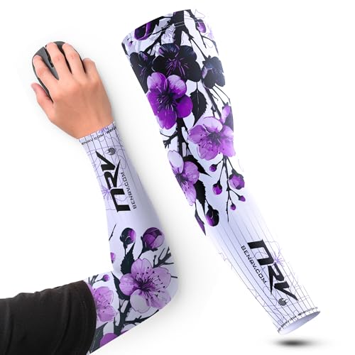 NRV Orchid Gaming-Manschette – Kompressionsärmel eSport Elegant – Anti-Friction, atmungsaktiv und langlebig – Orchideen-Blumen-Design, violett, X-Large NRV Orchid Gaming-Manschette – Kompressionsärmel eSport Elegant – Anti-Friction, atmungsaktiv und langlebig – Orchideen-Blumen-Design, violett, X-Large von NRV