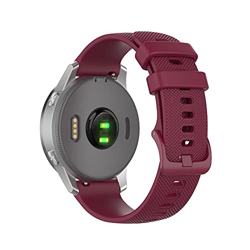 NRYCR Ersatzarmband aus Silikon für Garmin Vivoactive 3S 4S 18 20 22 mm für Venu SQ Forerunner 158, 245, 745, Universal 20MM watch, Achat von NRYCR