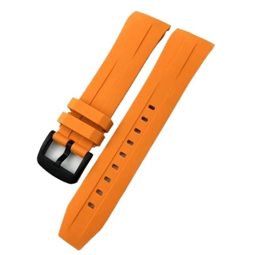 NRYCR Gummi-Armband 21 mm 22 mm passend für Tissot T120417 T120407 Seastar Sport Tauchen Uhrenarmband Schwarz Orange, 22mm T clasp, Achat von NRYCR